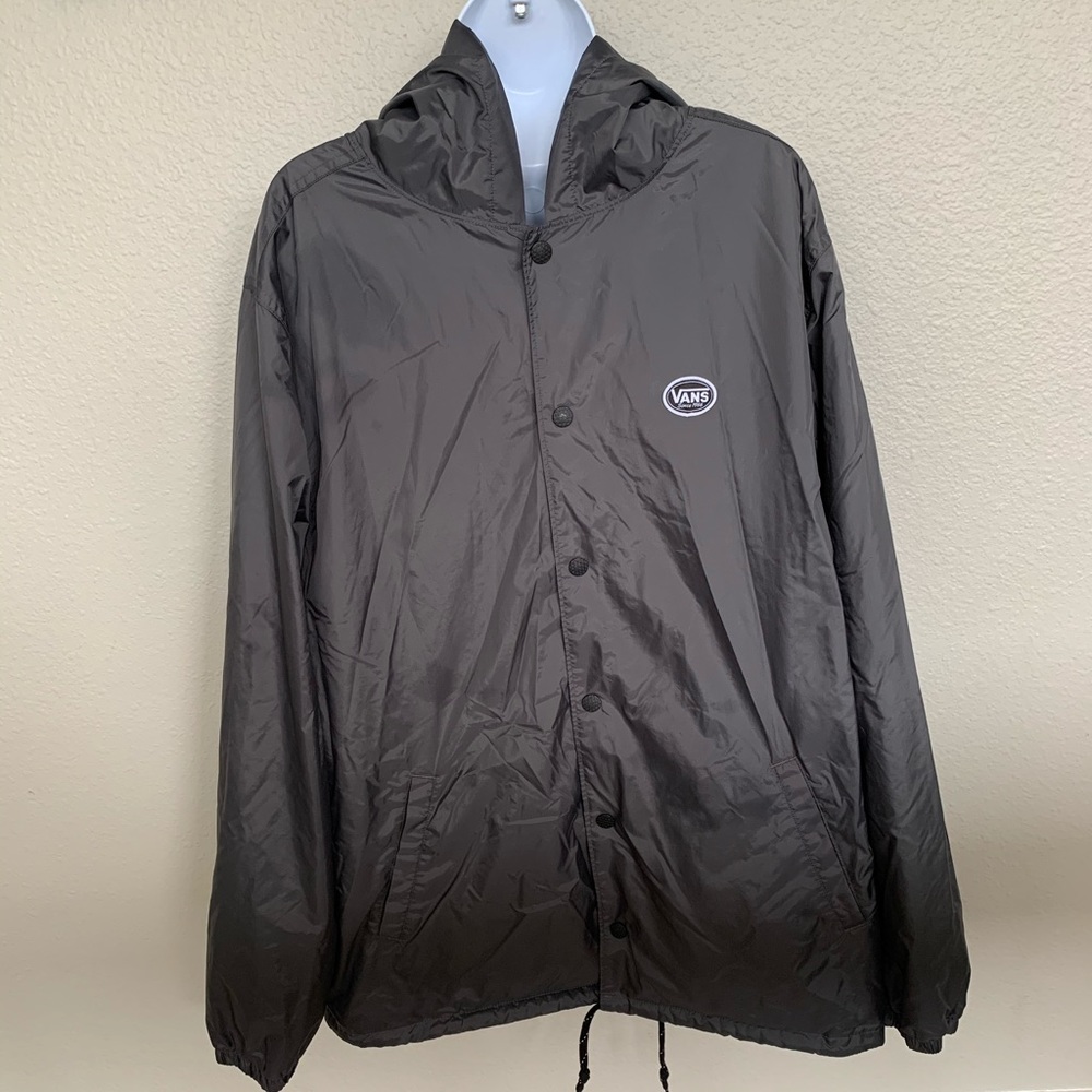 Grey windbreaker- hoodie